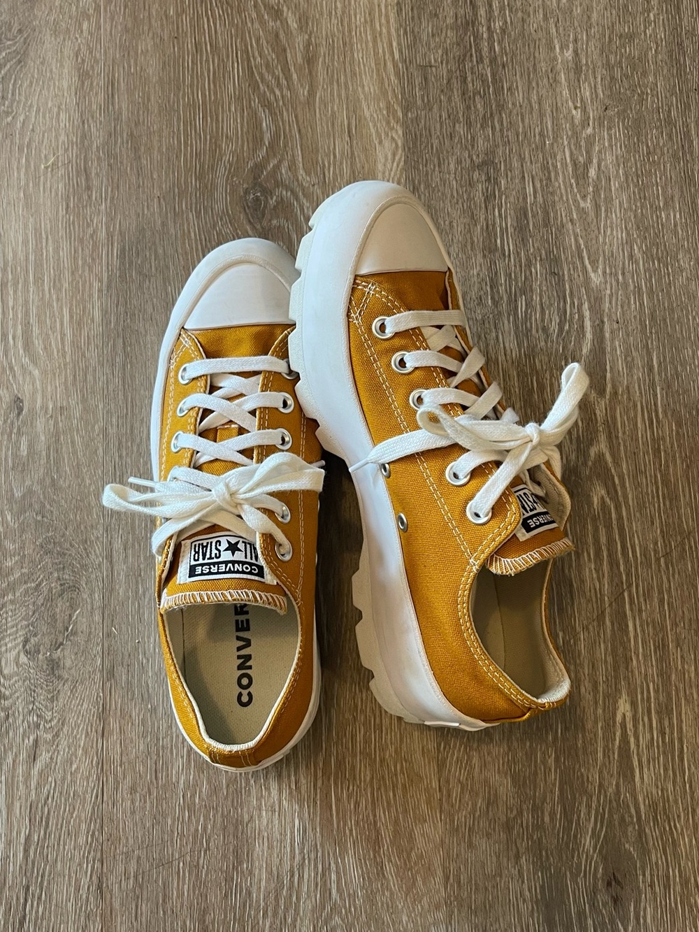 Converse Mustard Yellow Platforms!!